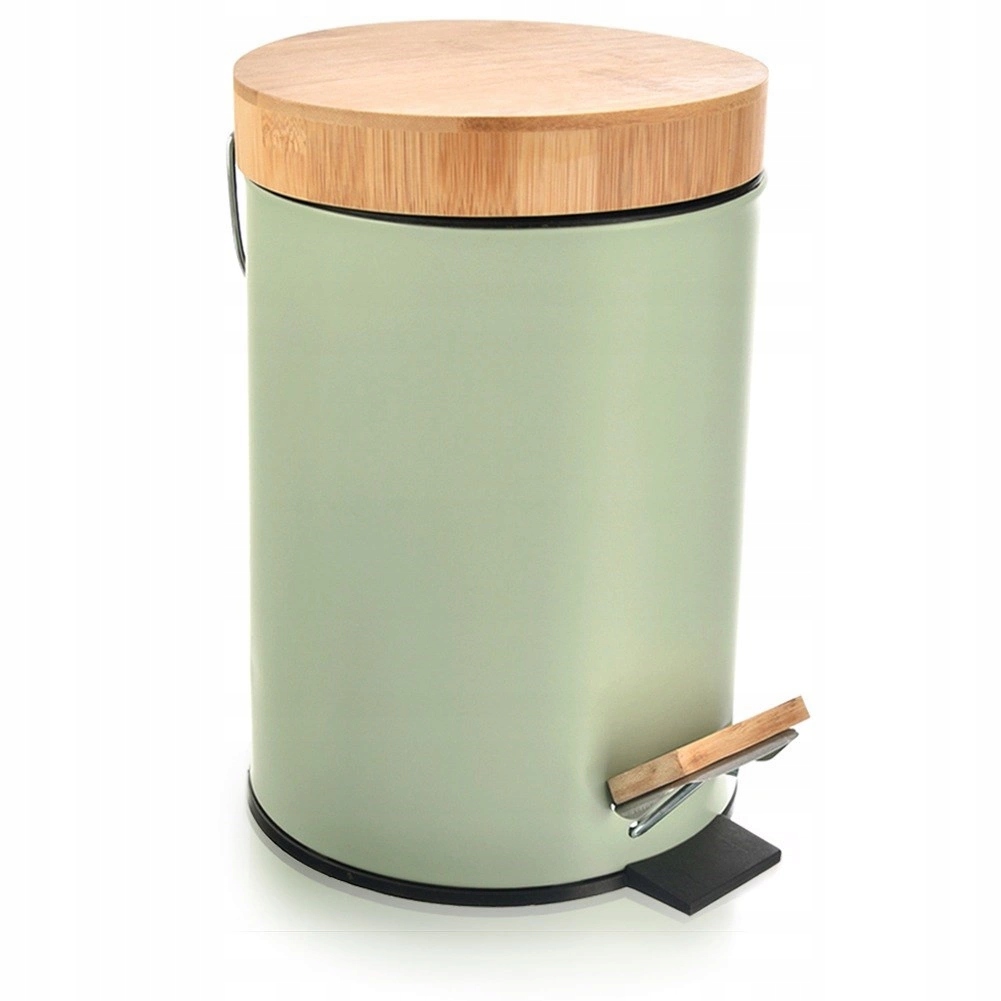 odpadkový koš Kovový s pedálem Zelený 3 L Orion Greenish Prostorný