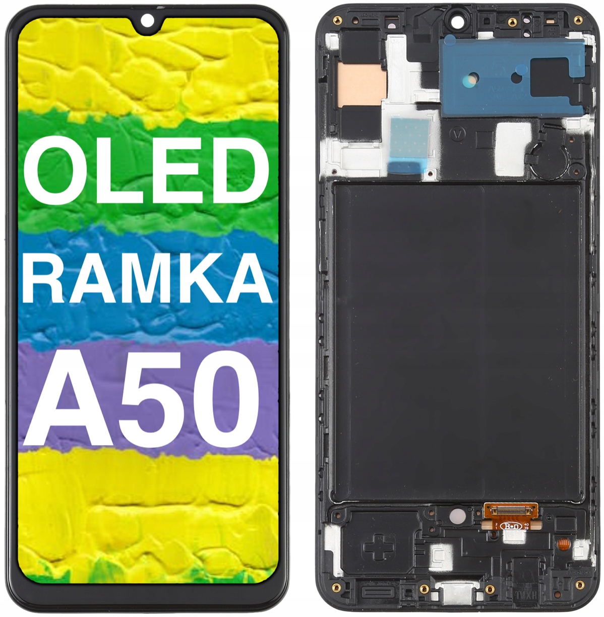 

Wyświetlacz LCD Ekran Samsung A50 A505 Ramka Oled