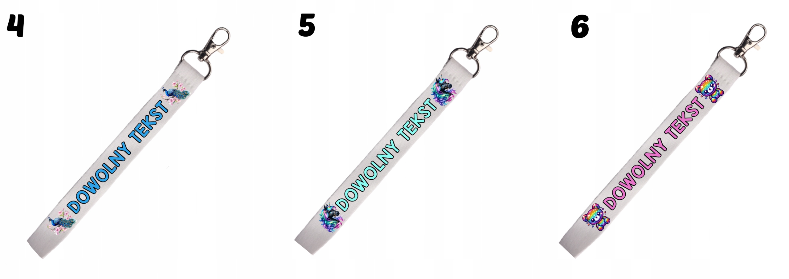 Smycz z nadrukiem z imieniem - wiele wzorów Producent Pavel LUX