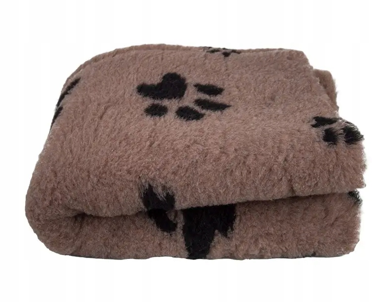 Legowisko antypoślizgowe dla psa Dry Bed 28mm Buba beżowy w czarne łapki