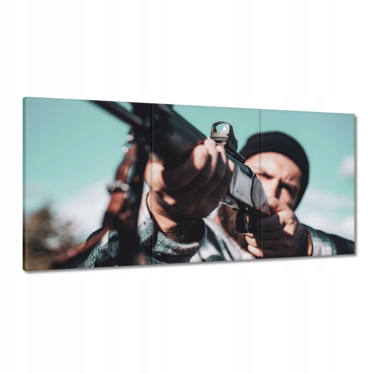 Obrazy 180x90 Myslivec s puškou