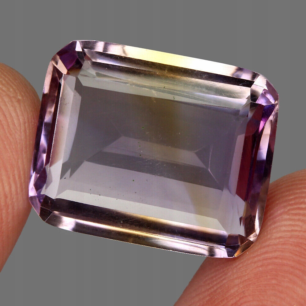Přírodní kámen ametrin 18.56ct Vvs šampaňské