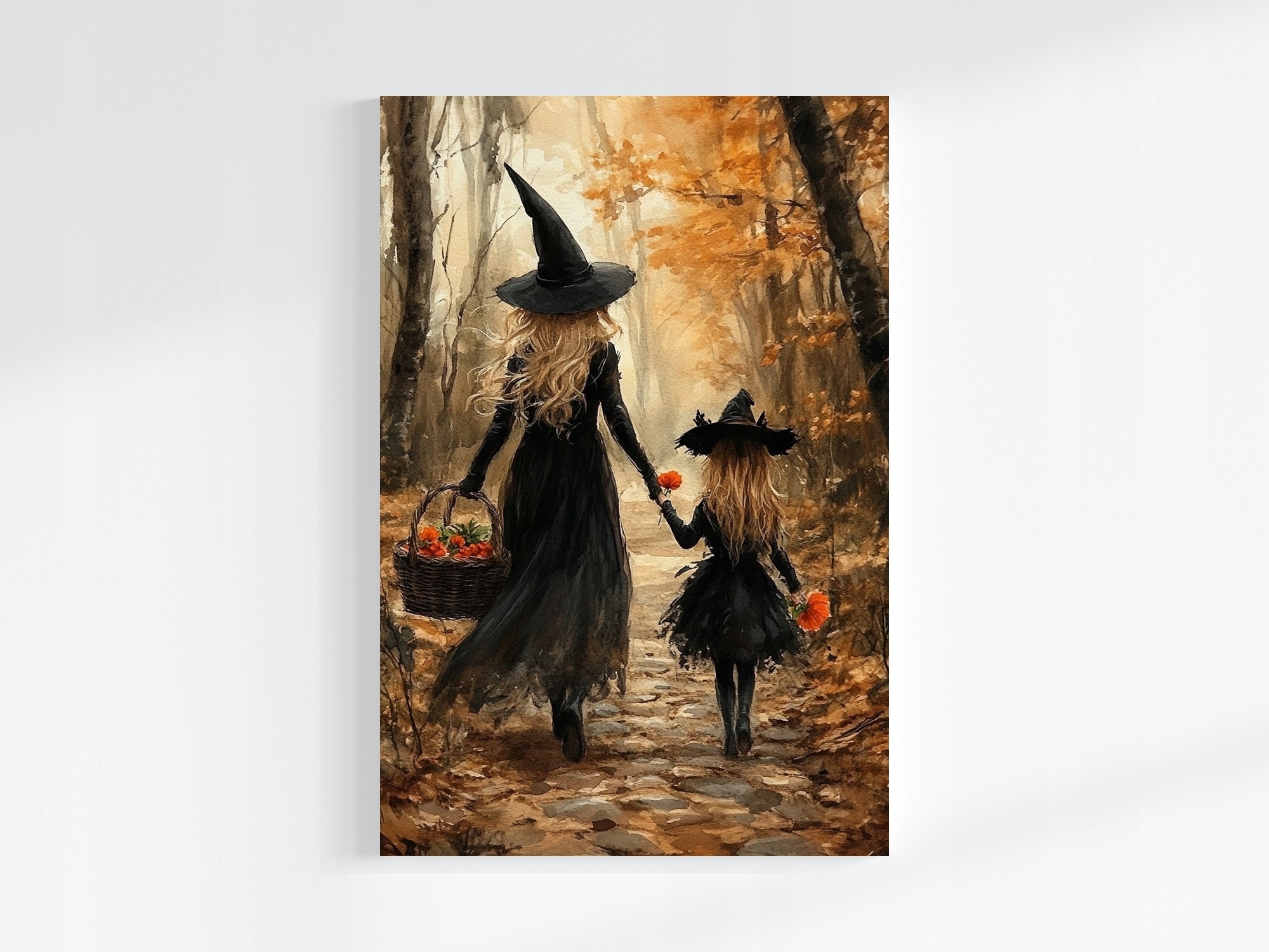 Obraz Na Plátně Canvas Podzimní Cesta Čarodějnická Čarodějka 80x120