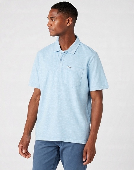 

T-shirt Męski Wrangler Overdye Polo W7H5EIXVT R. M