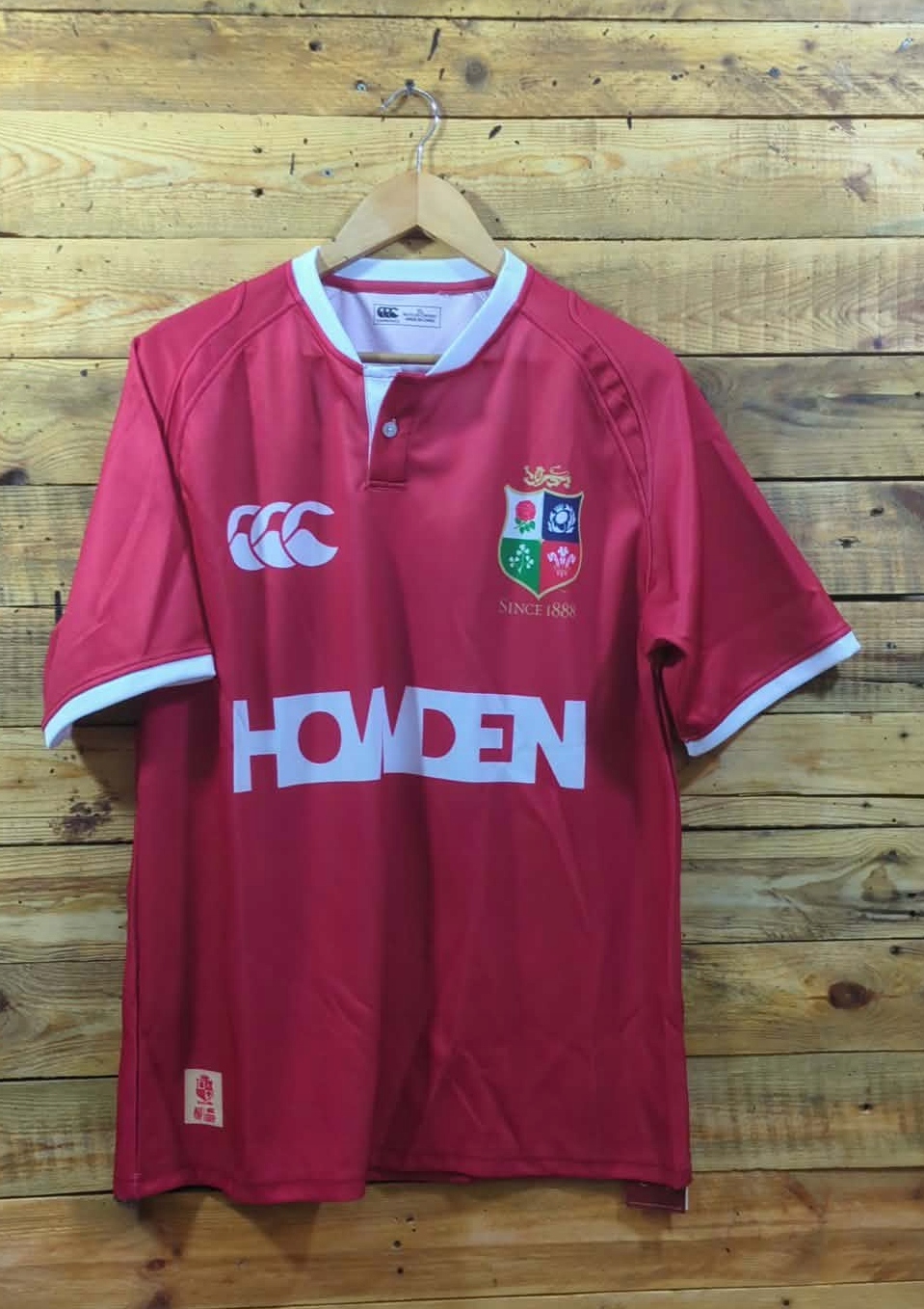 Czerwona Koszulka Canterbury British & Irish Rugby Rozmiar XL