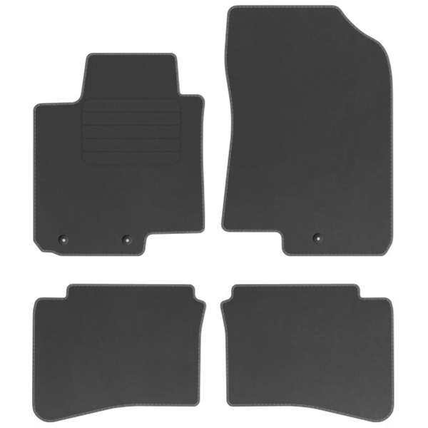 Hyundai i20 14-20 Velurové koberce Comfort Grafit