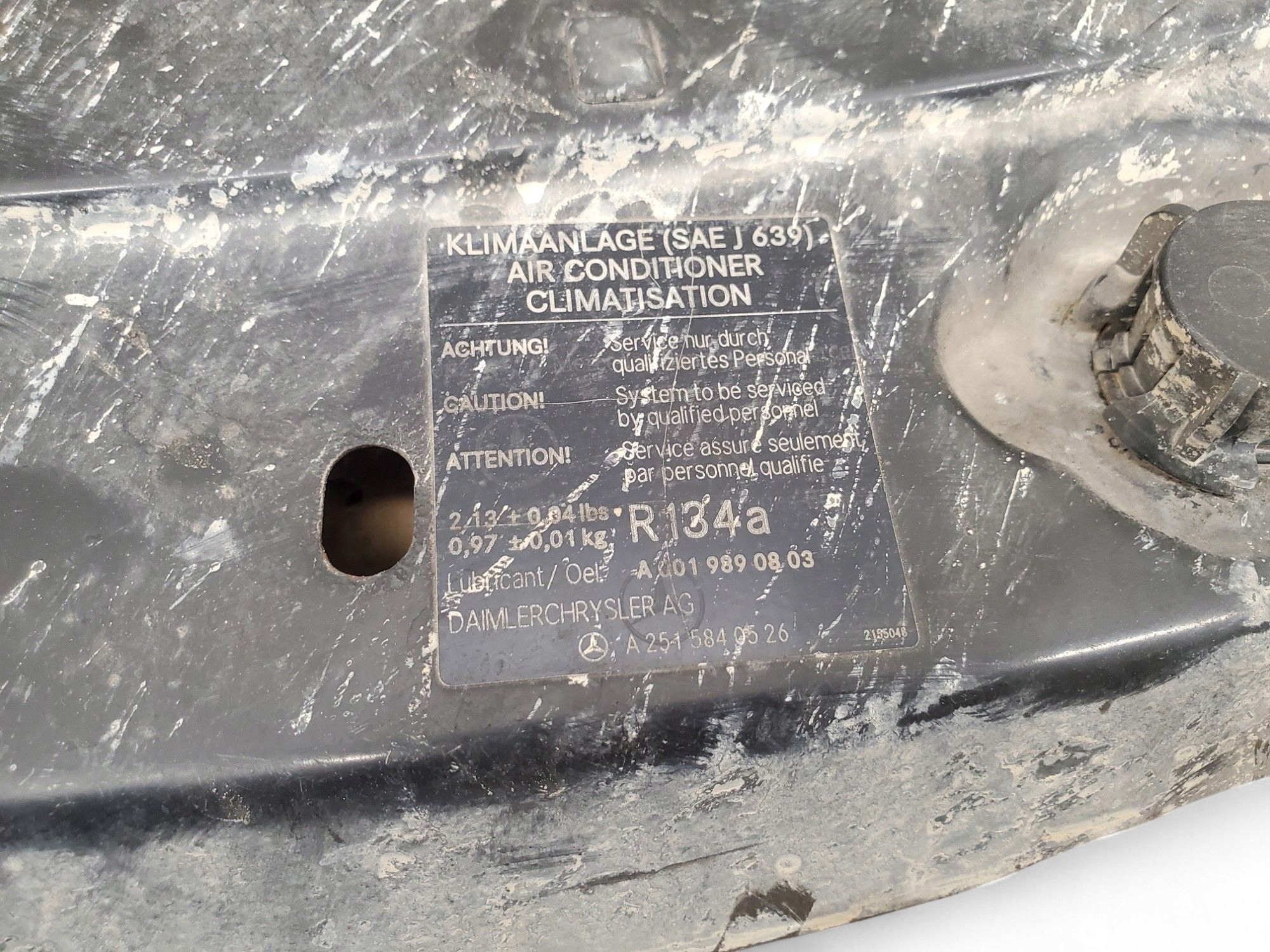 mercedes-benz GL X164 A2515840526 панель крепление радиатора /