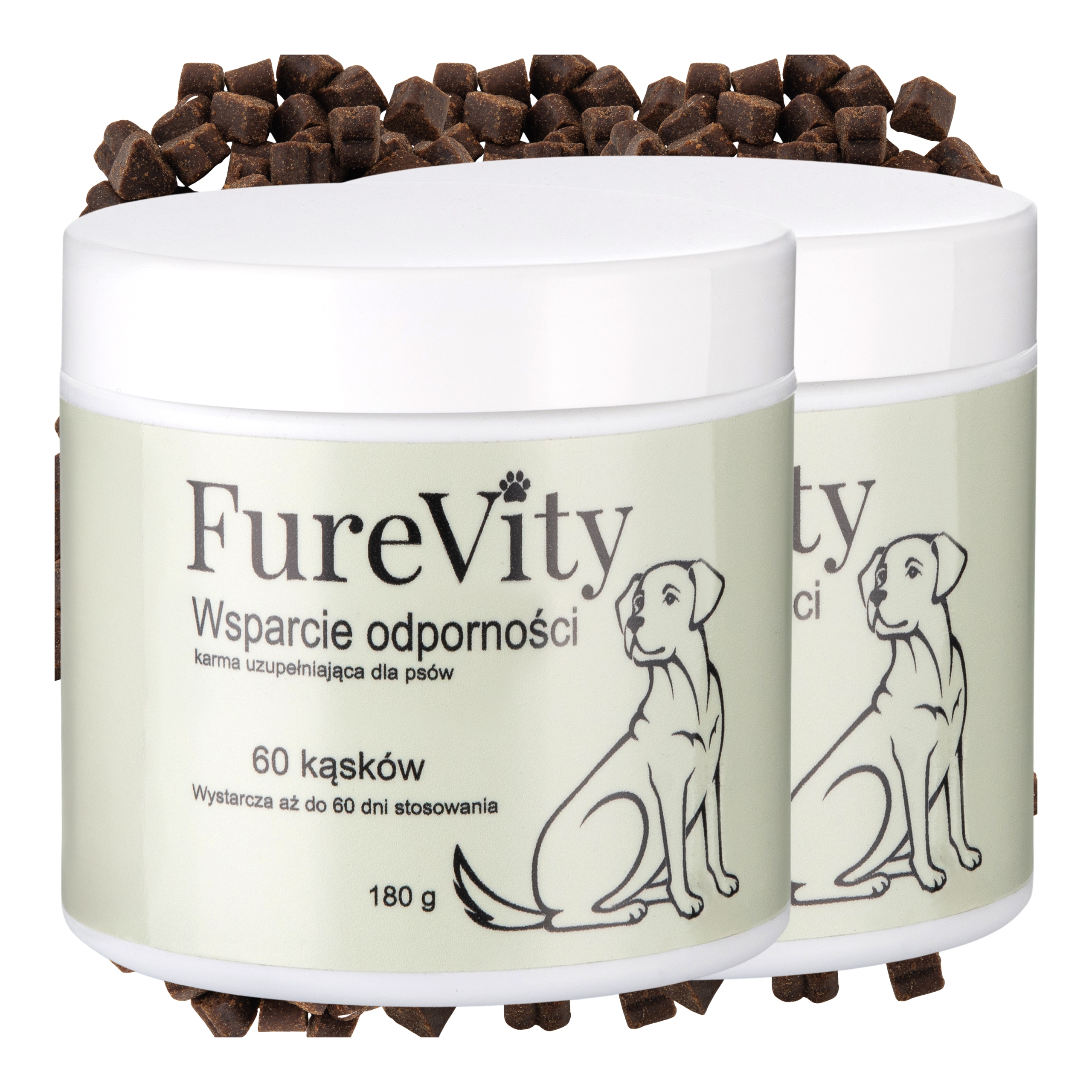 Levně Doplněk stravy Pes Imunita Kousky 2x60ks 360g Furevity Zima