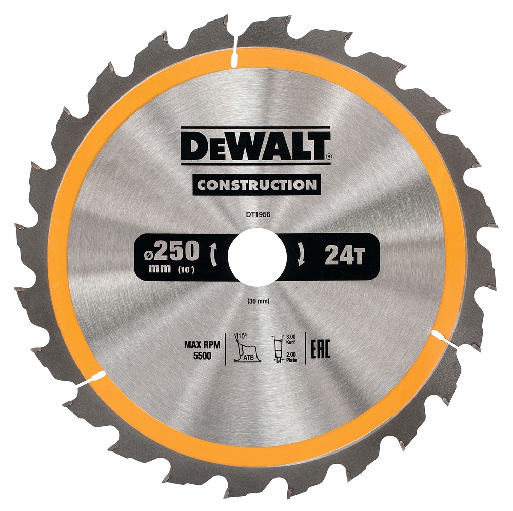 DEWALT TARCZA DO DREWNA 250X30mm 24Z DT1956