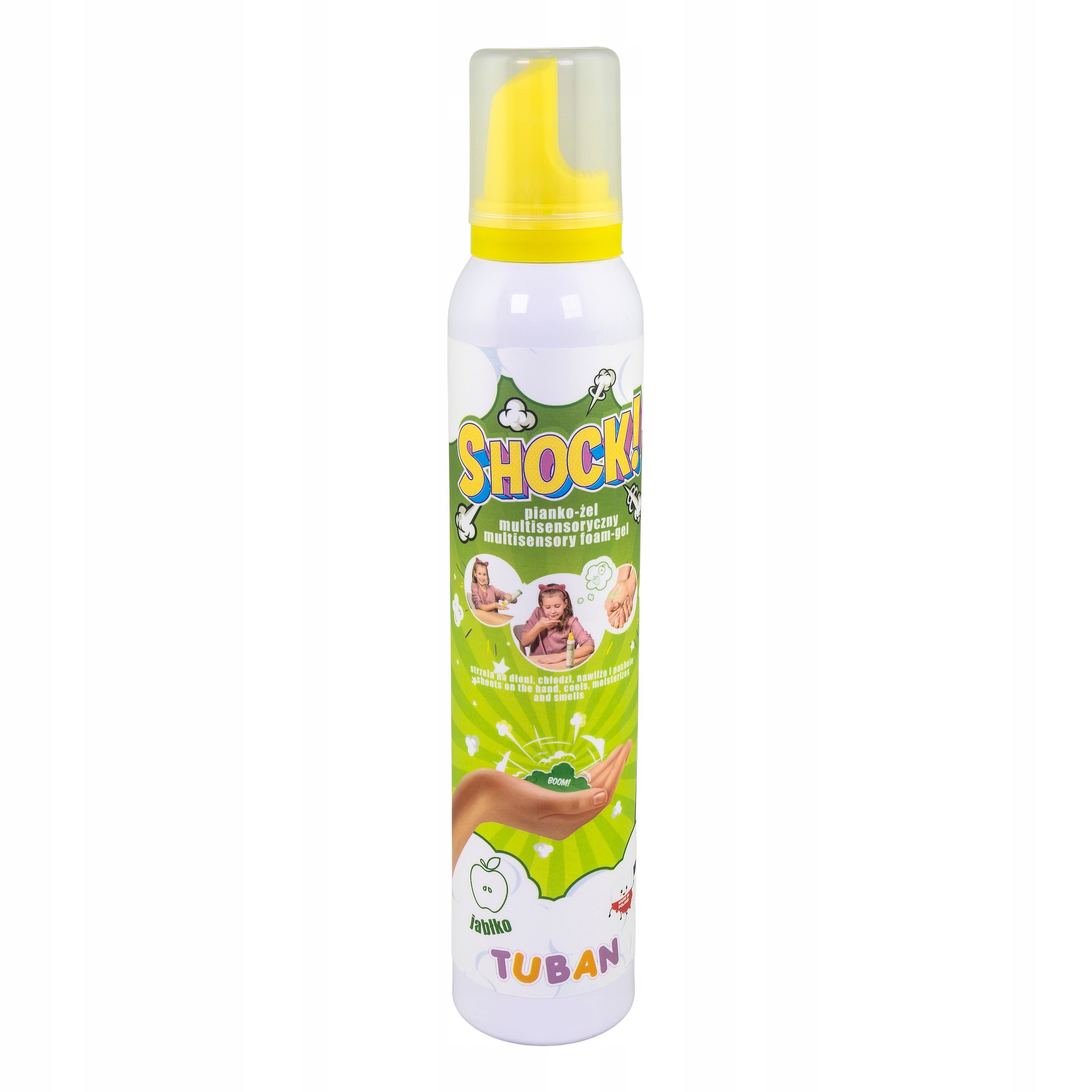 SHOCK! – MULTISENSORYCZNY PIANKO-ŻEL – 200 ML JABŁKO