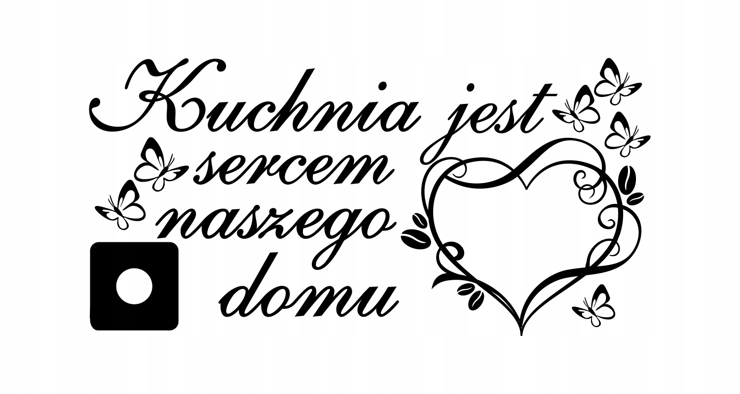 

Naklejki ścienne kuchnia jadalnia Serce DK110