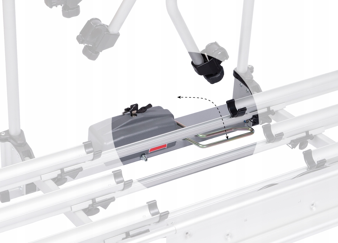 BAGAZNIK ROWEROWY NA HAK UCHYLANY UCHWYT 4 ROWERY Bicycle mounting point frame circle