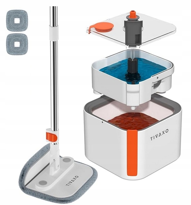 Smart mop płaski z separatorem wody brudnej i czystej Tivaxo A11