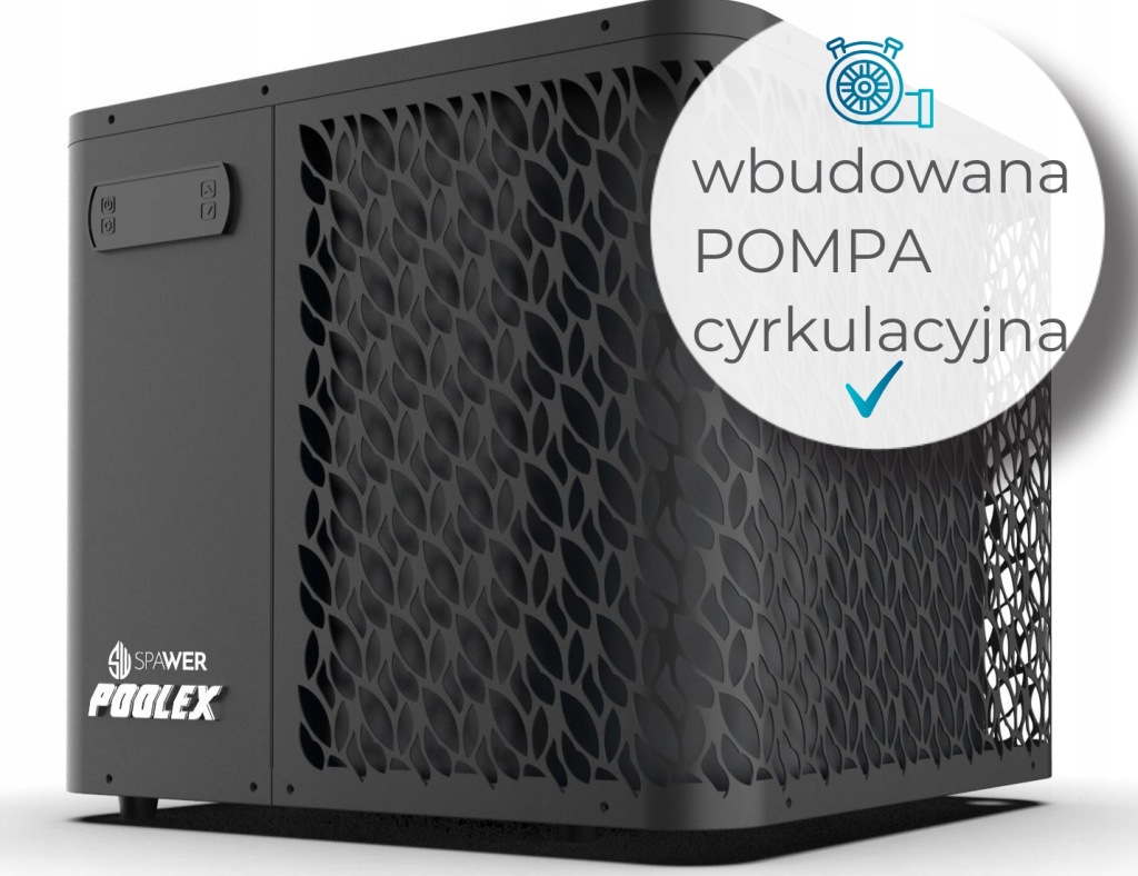 Pompa ciepła do Spa 3 kW do Chłodzenia Wody Do 2°C wbudowana cyrkulacja