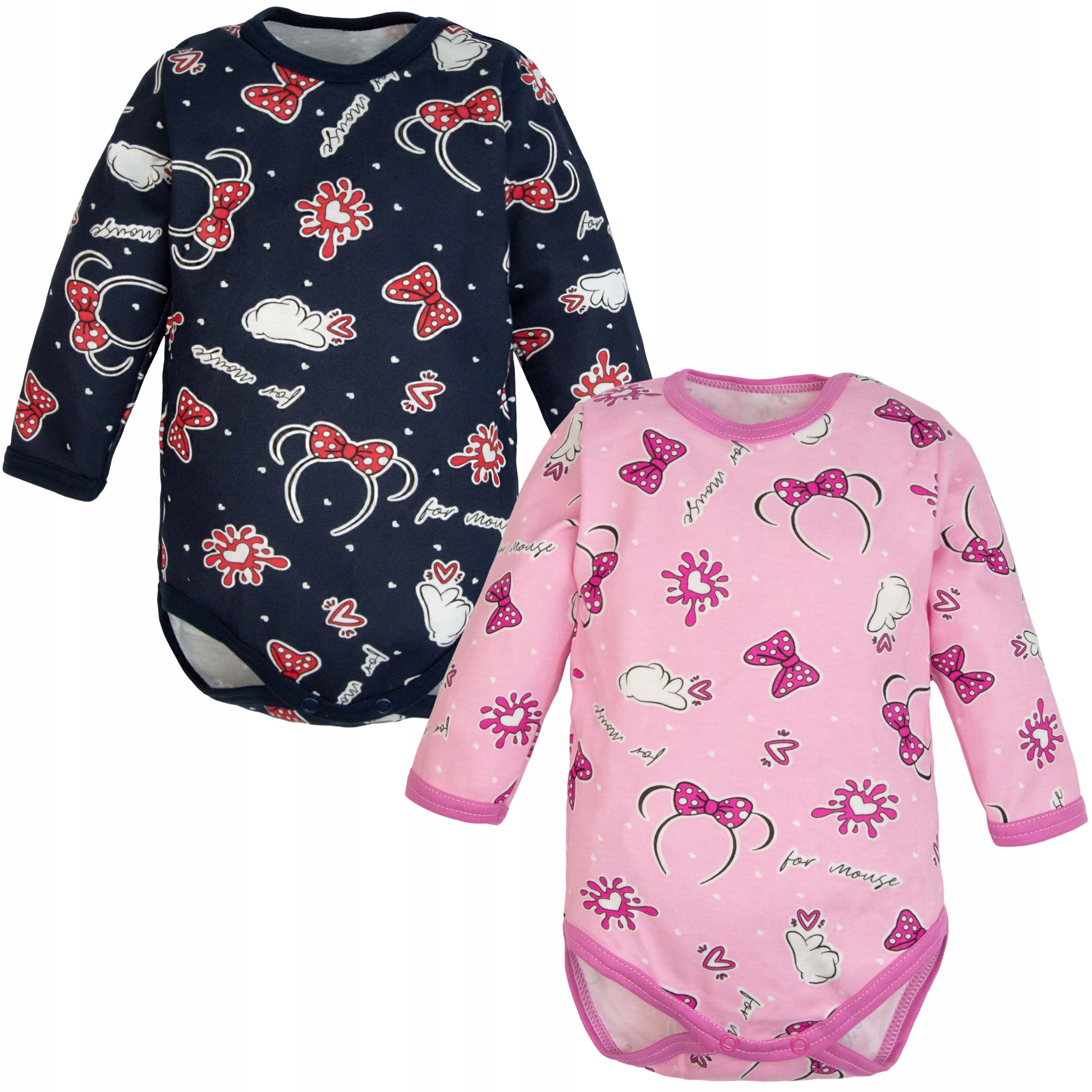 

2-pak Body Długi Rękaw dziewczynka bawełna 92