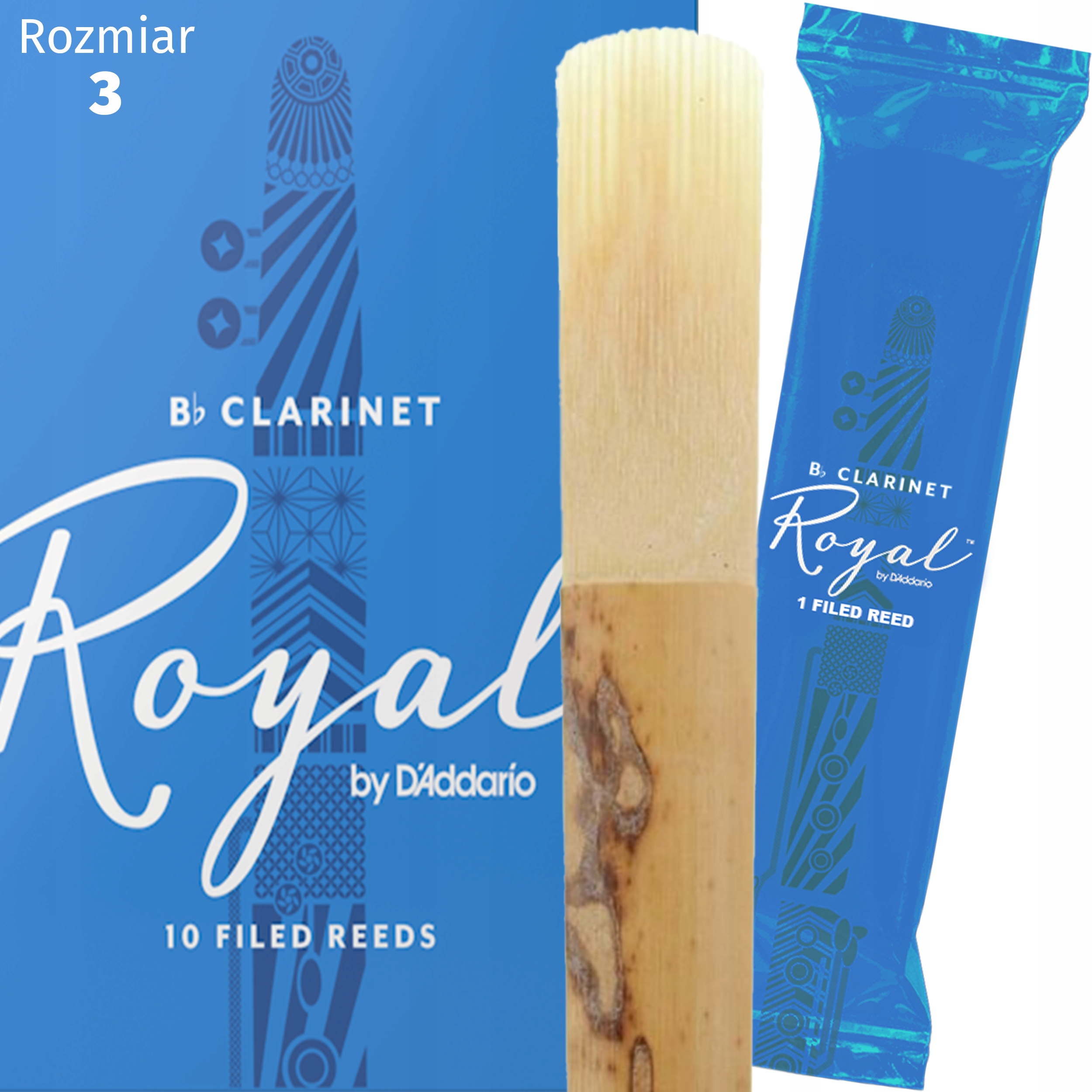 Stroik klarnet Bb 3 Rico ROYAL Daddario RCB1030 1 szt.