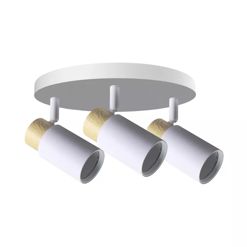 Claro stropní svítidlo stropní svítidlo bílá 3x15W GU10 stínidlo