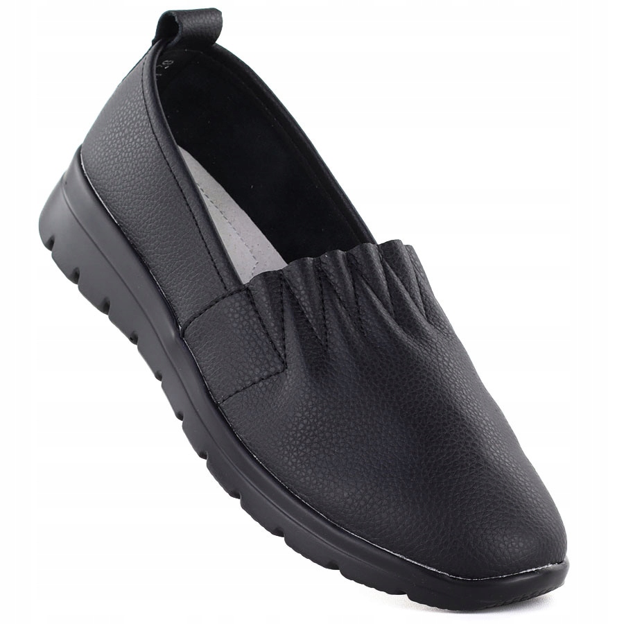 Dámské kožené polobotky černé N.a.w. JHY061 37