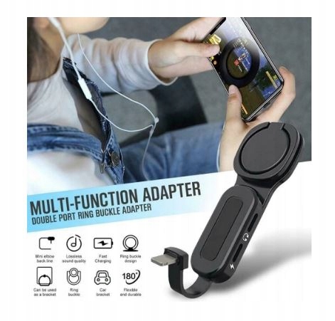ADAPTER 2W1 LIGHTNING HOLDER RING STOJAK EAN (GTIN) 6958444969664