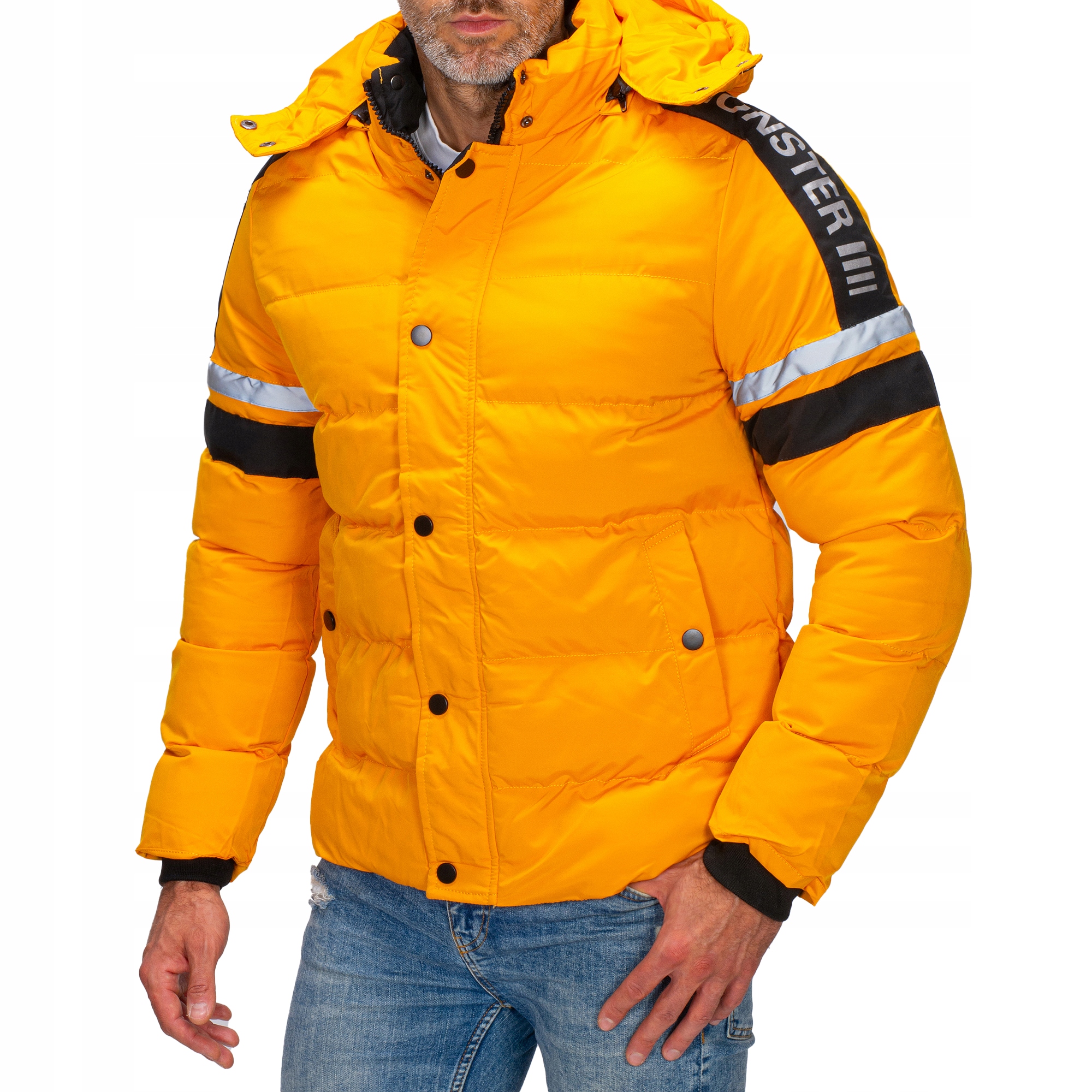 M8103 vel. XXL Pánská Zimní Prošívaná Bunda Brand