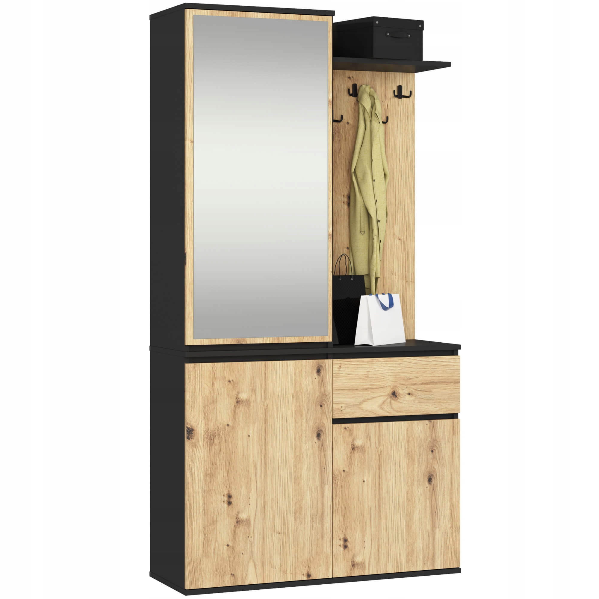 Predsieňový Set Entro Pk Čierny Dub Artisan Akd