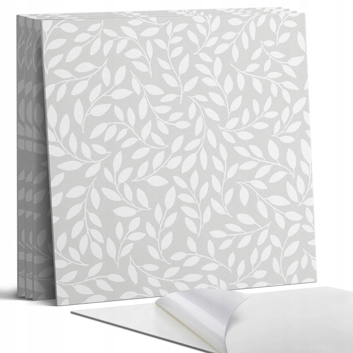 Sada samolepících Pvc dlaždic Elegantní listový vzor 4 x 50 x 50 cm