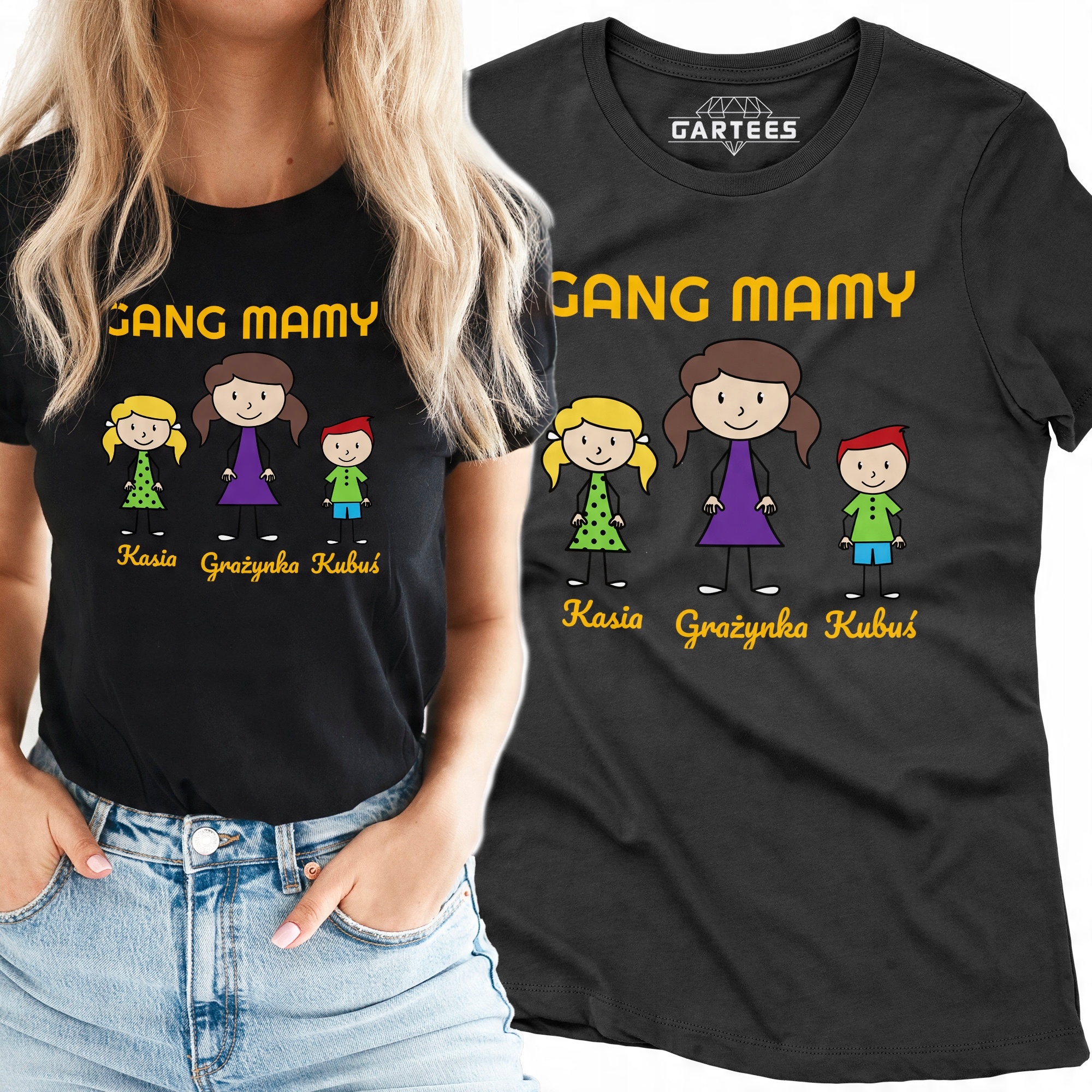 

Koszulka Damska Gang Mamy Z Imieniem Super Prezent