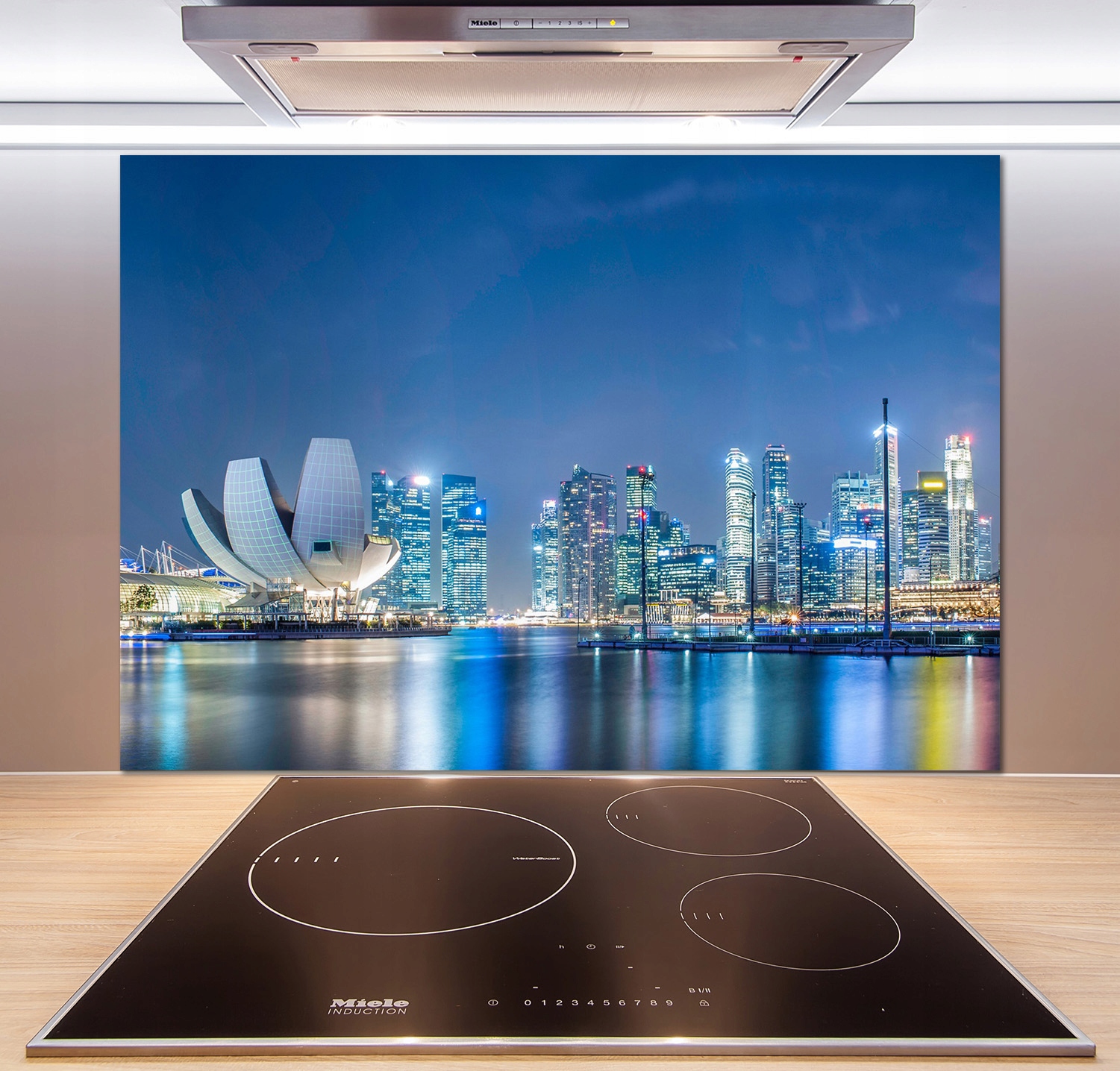 

Panel do kuchni Singapur nocą 100x70 cm + Klej