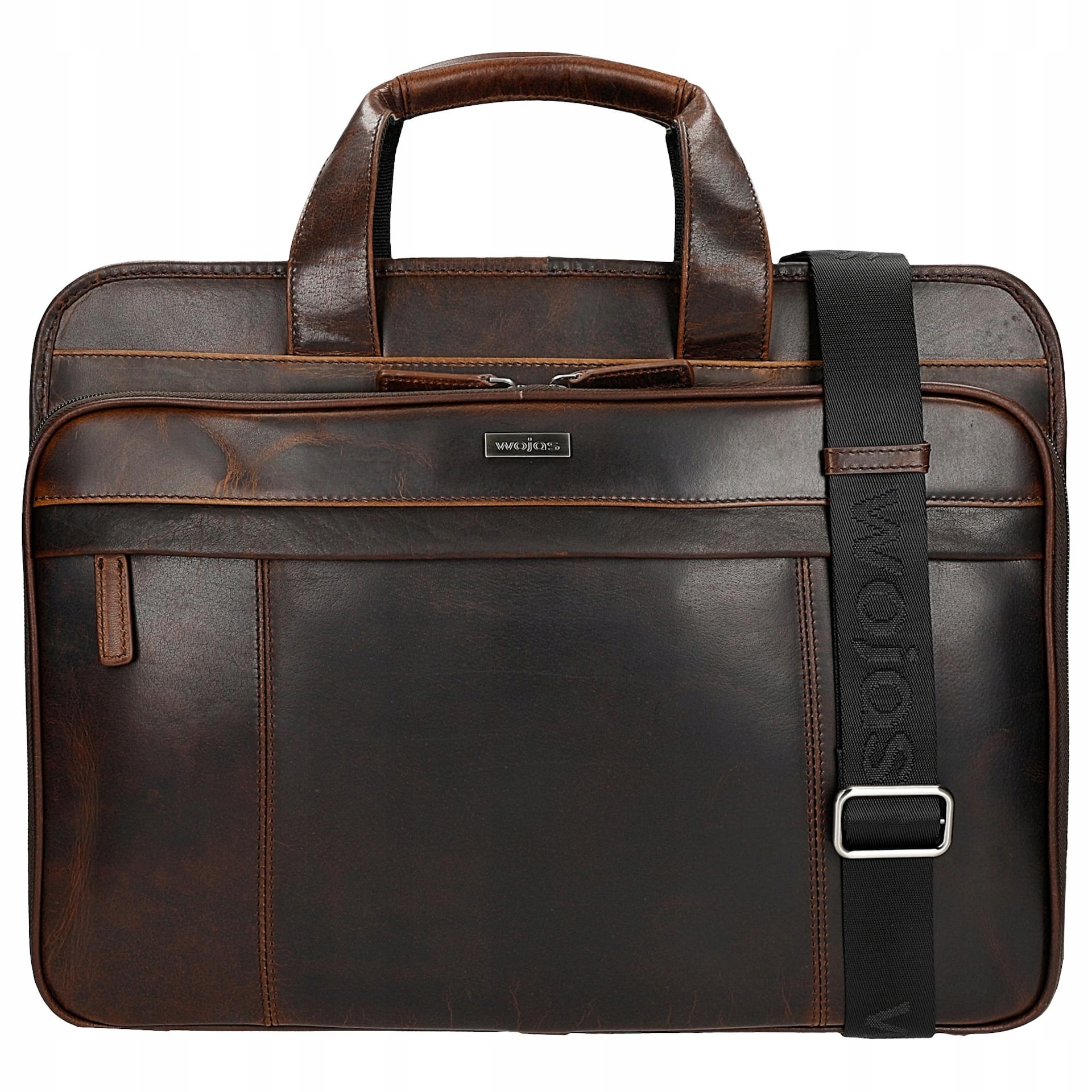 Velká pánská taška hnědé barvy s mnoha kapsami