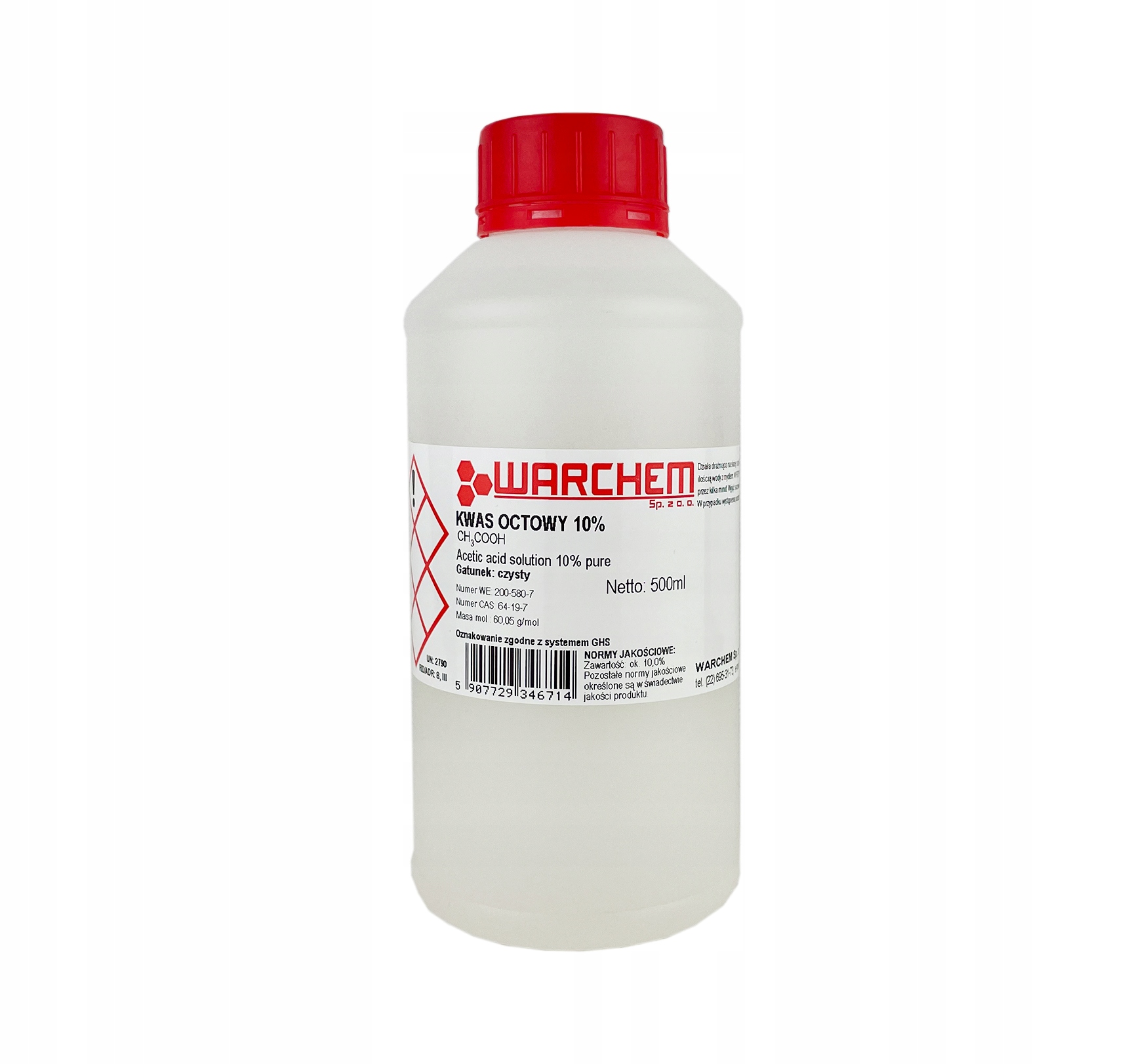 

Kwas Octowy 10% czysty 500ml