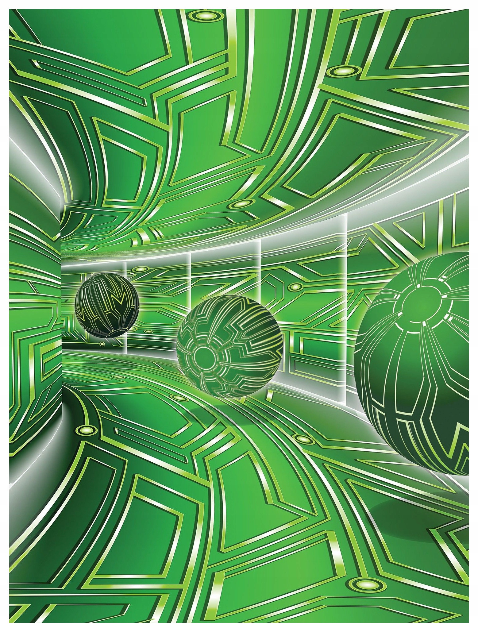 Fototapeta Tunel geometrie moderní design high-tech loft 206x275 lepidlo