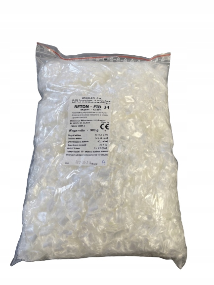 Włókno polipropylenowe do betonu Wigolen FIB34 900