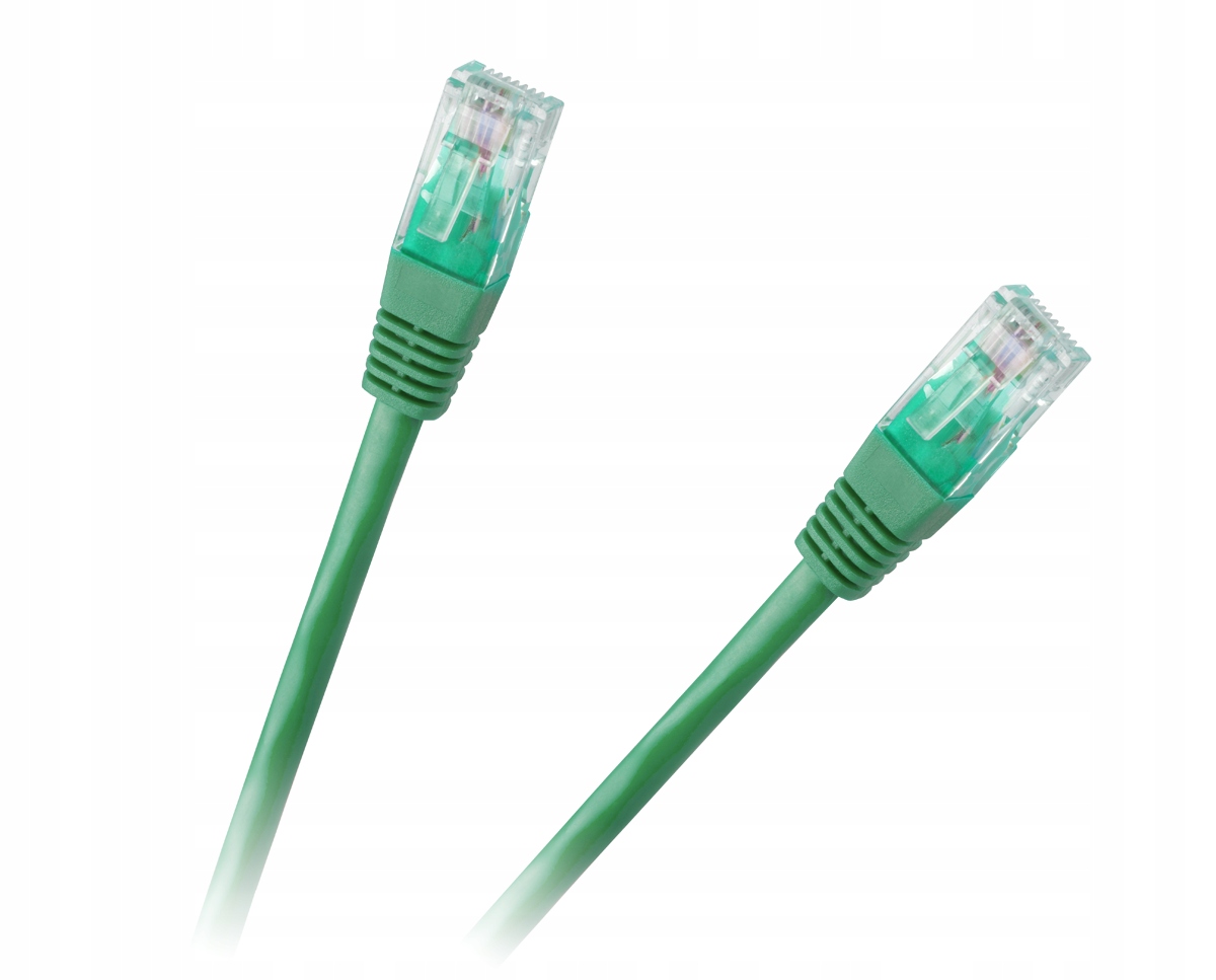 Patchcord kabel Utp 8c wtyk- wtyk 1. 5m Cca zielony Cabletech