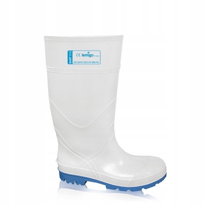 

Białe Kalosze Ochronne Lemigo Bart Kwasoodporne 43