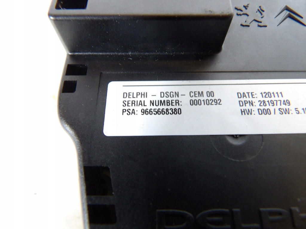 switch panel radia navigation devices Peugeot OE 9665668380