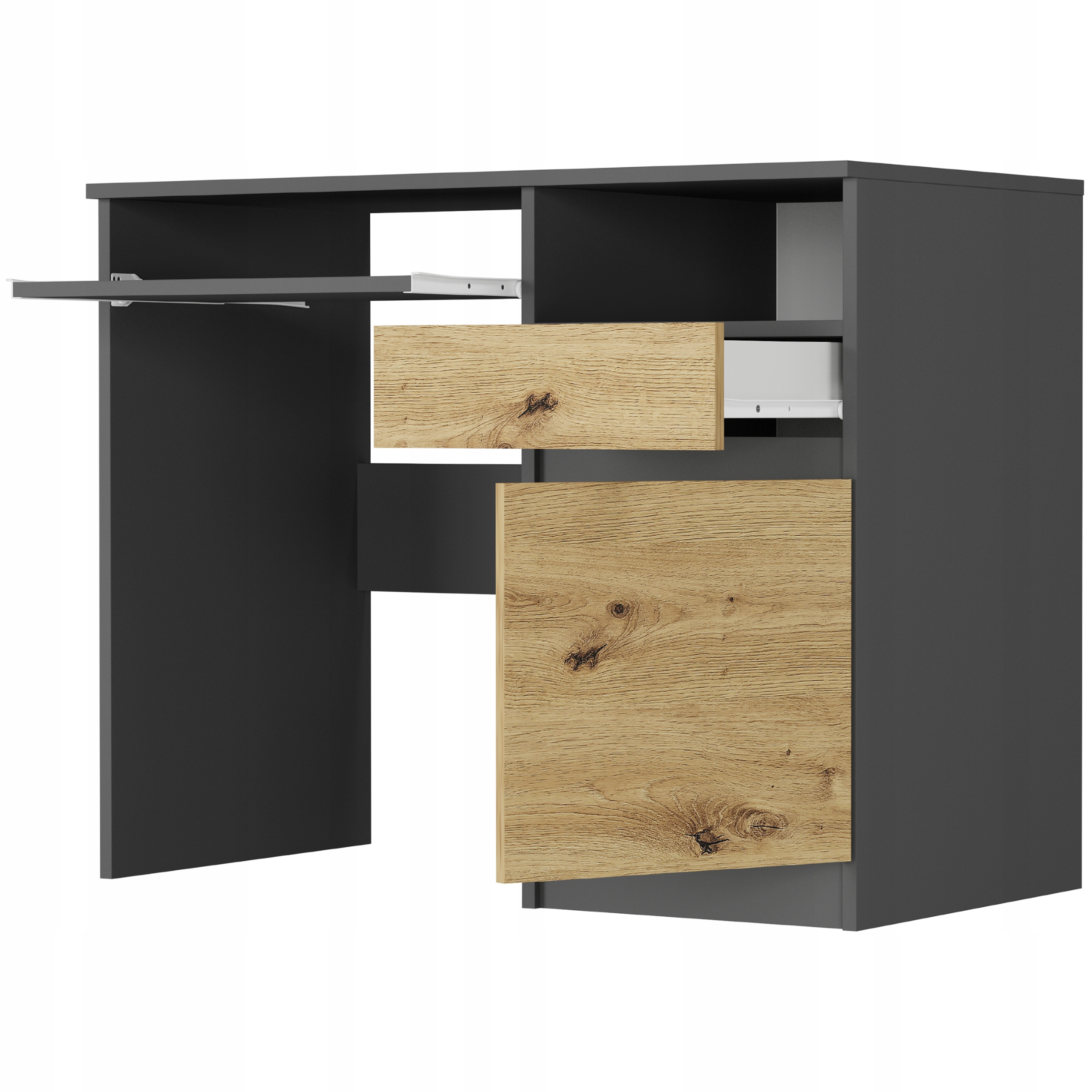 Meble biurko komputerowe stolik 96cm N-35 ANTRACYT MIX ARTISAN