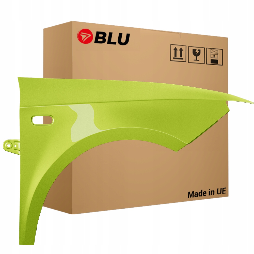 Blu Blatník Seat Ibiza IV 4 6J LS1T pravý zelený 08-17 přední pozink