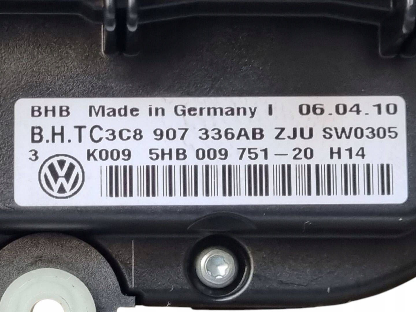 vezérlö panel a klímának Volkswagen Eos 2010 3C8907336AB
