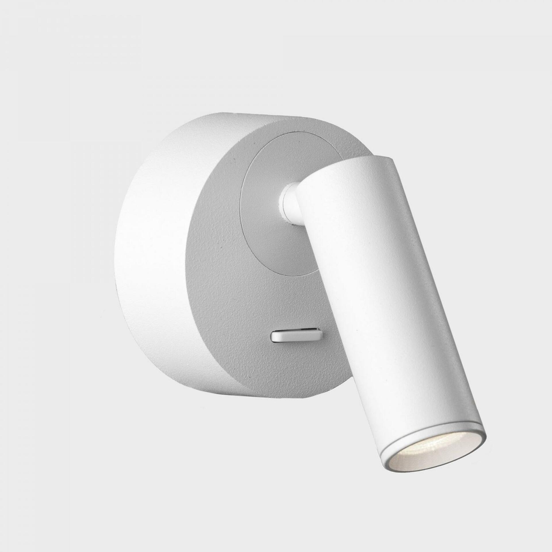 Kohl Lighting KOHL-Lighting Myni nástenné svietidlo pr. 70 mm biela 3 W Cri 8
