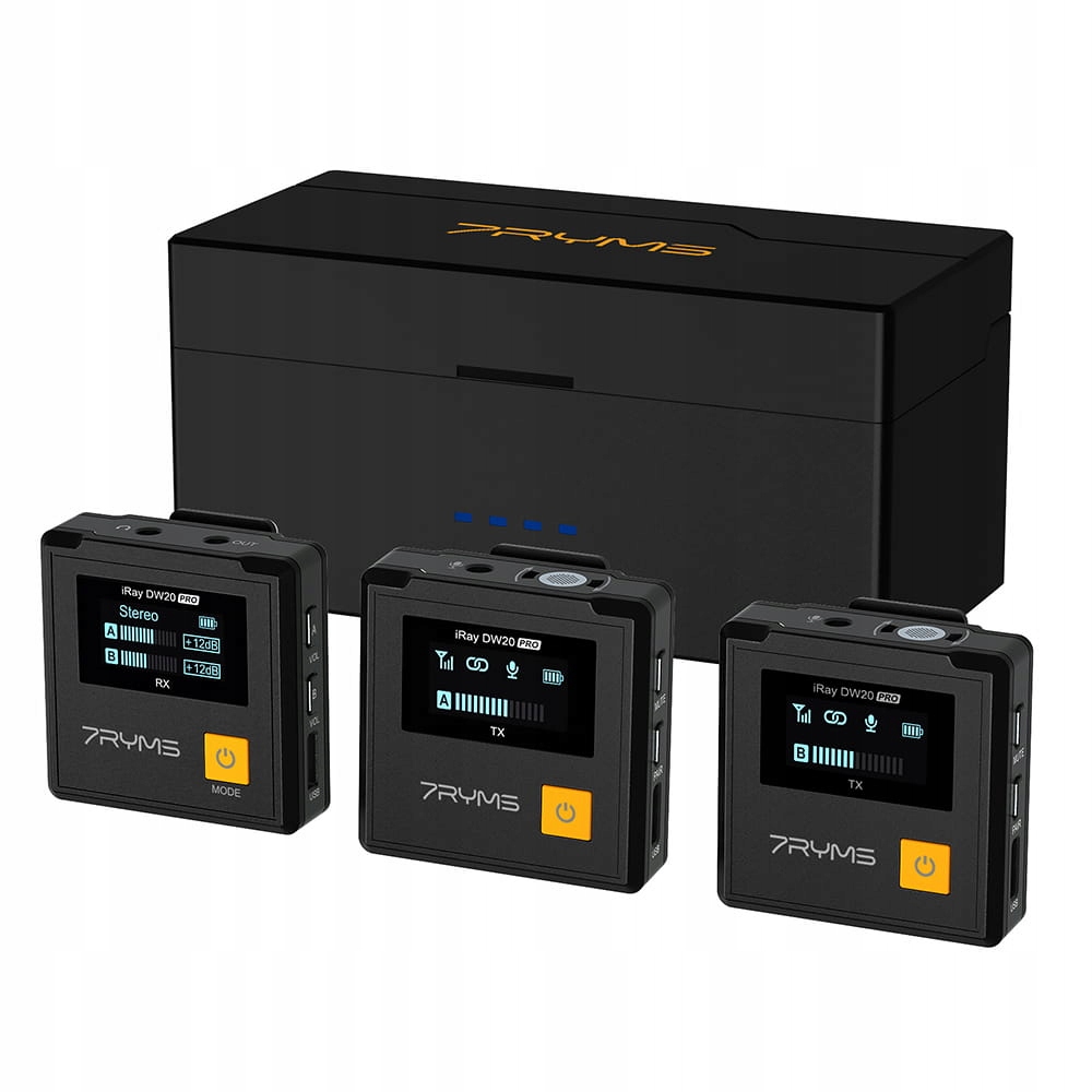 7RYMS DW20 MIKROFON BEZPRZEWODOWY 2.4GHZ MIKROPORT Stan opakowania oryginalne