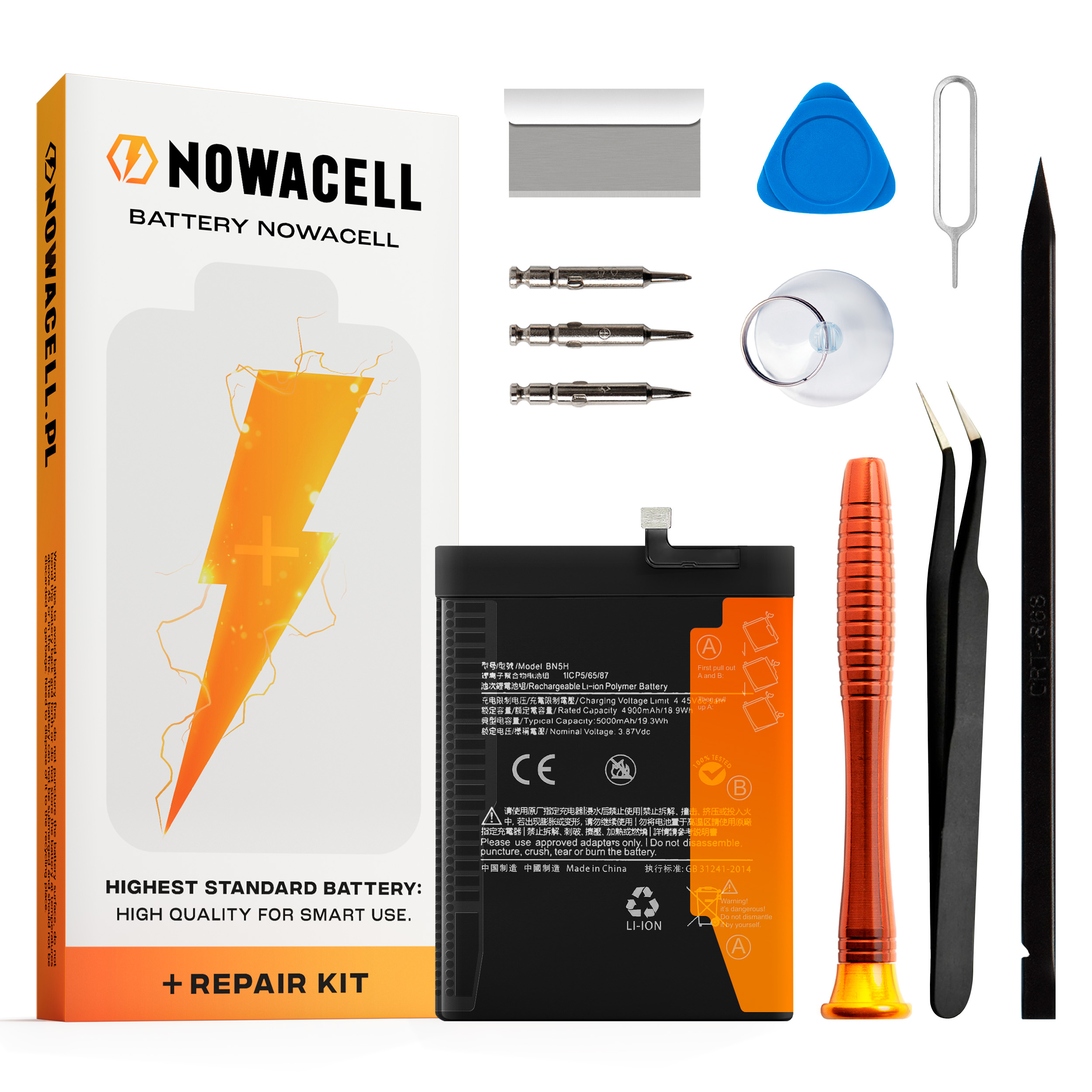 Bateria BN5H do Xiaomi Poco M4 5G, M5, 5000 mAh, Zestaw Naprawczy