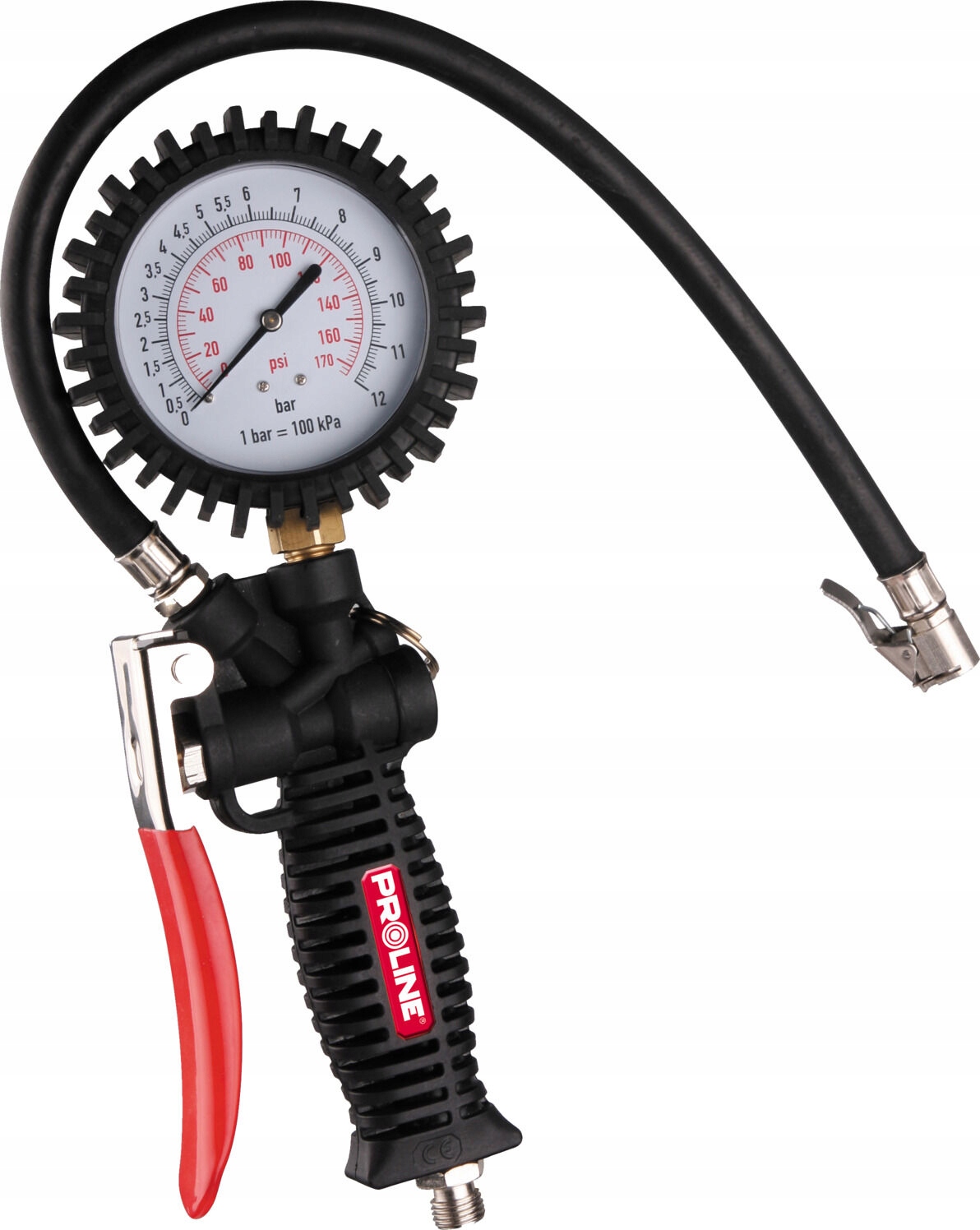 Pistolet do pompowania z manometrem premium, proline, ce