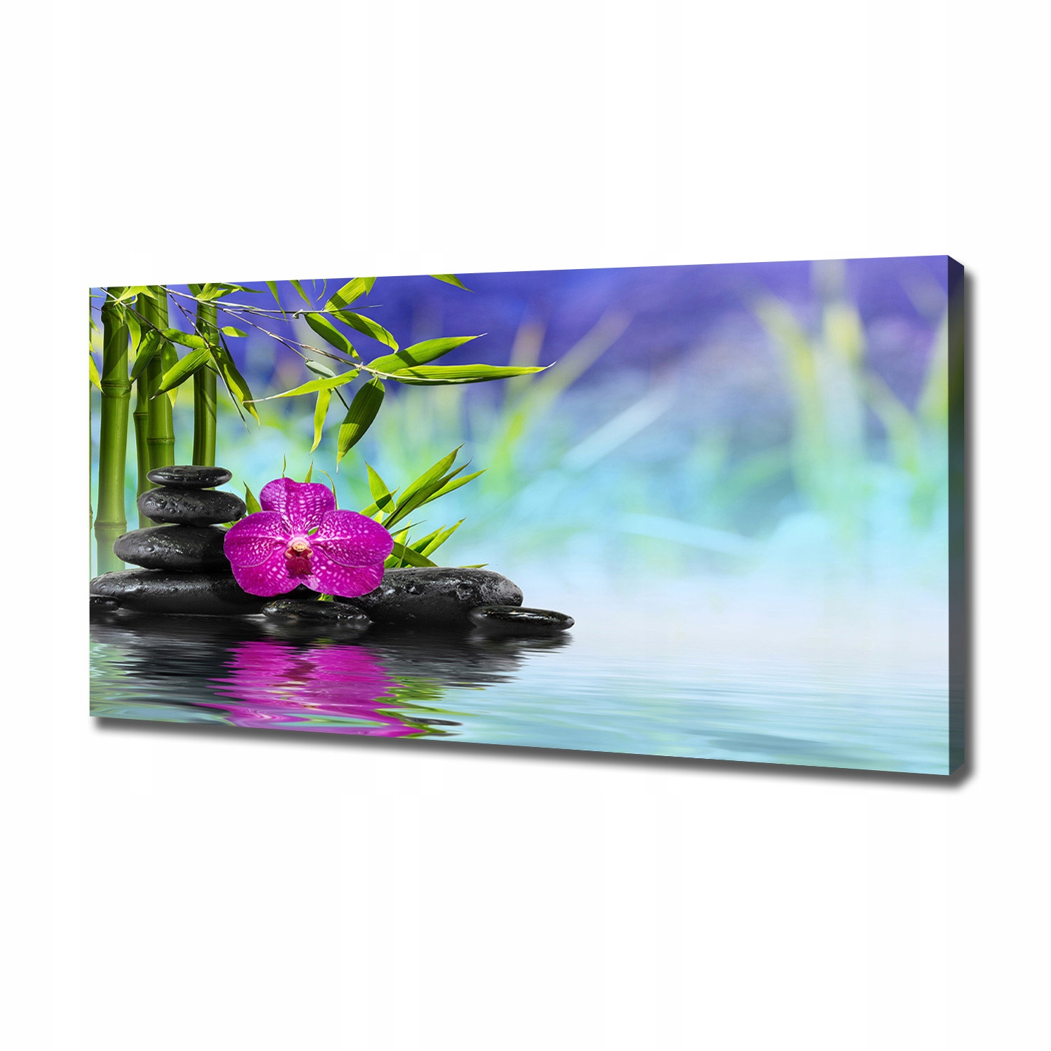 

Foto obraz na płótnie Orchidea bambus 120x60 cm