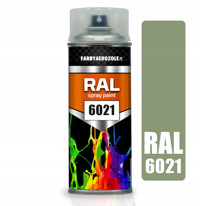 Ral 6021 Zielony Blady Połysk 400ml Lakier Akrylowy w Sprayu Pale Green