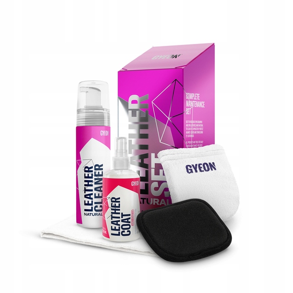 Gyeon Q2M LeatherSet Natural Zestaw 200ml Zestaw do tapicerki skórzanej