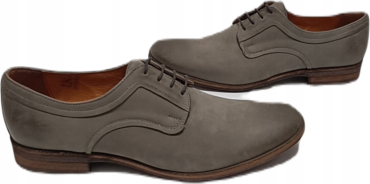 Návštěvní polobotky kožené Conhpol c-2840 popel r41