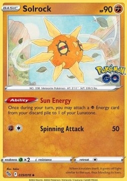 Karty Pokemon Go (pgo 039) Solrock