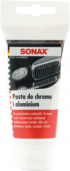 SONAX PASTA DO CZYSZCZENIA CHROMU ALUMINIUM 75ML