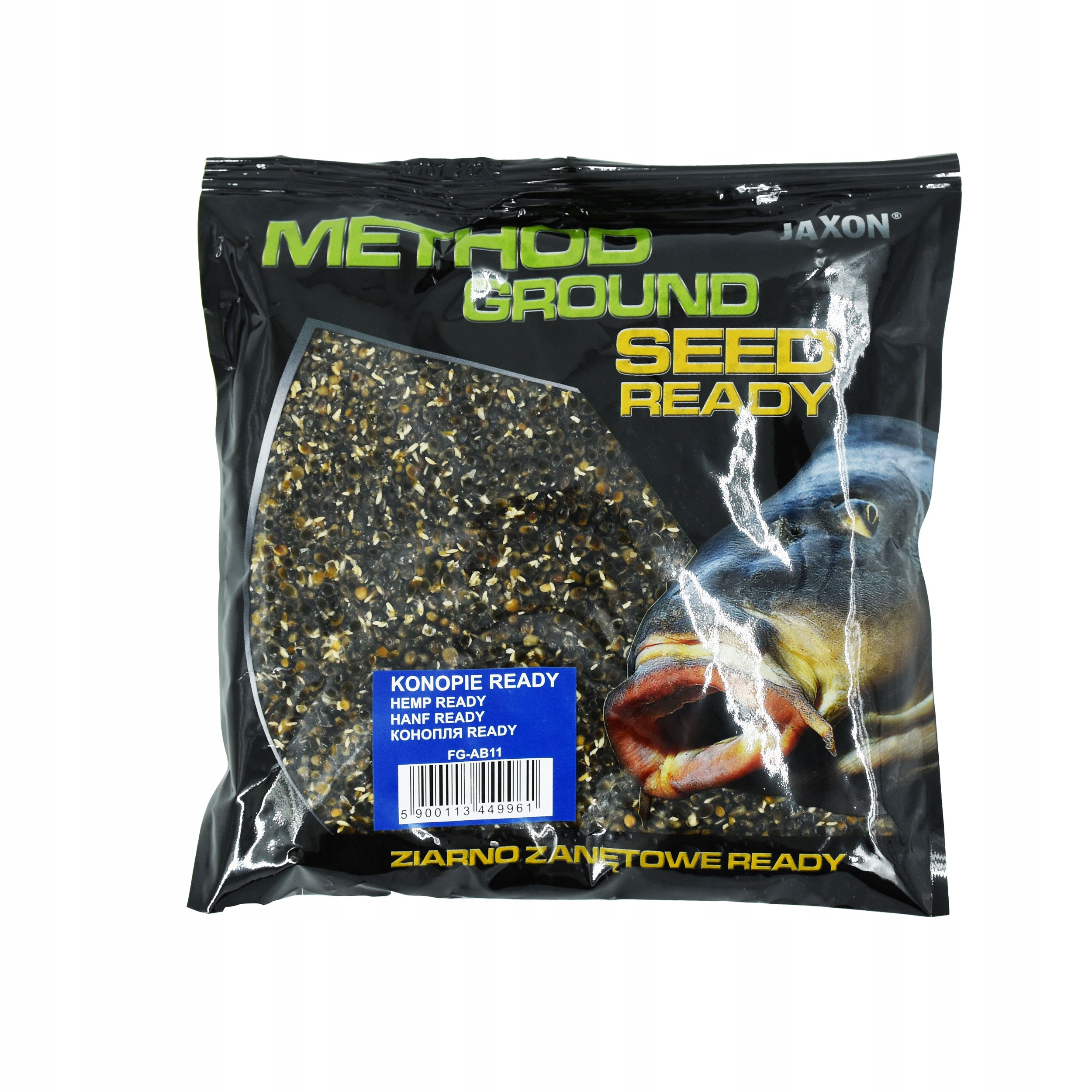 Ziarno zanętowe Jaxon Method Ground Ready Konopie 500g