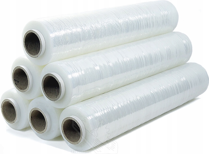 Folia stretch 2,45 kg netto Super MOCNA 30 mic. przezroczysta bezbarwna